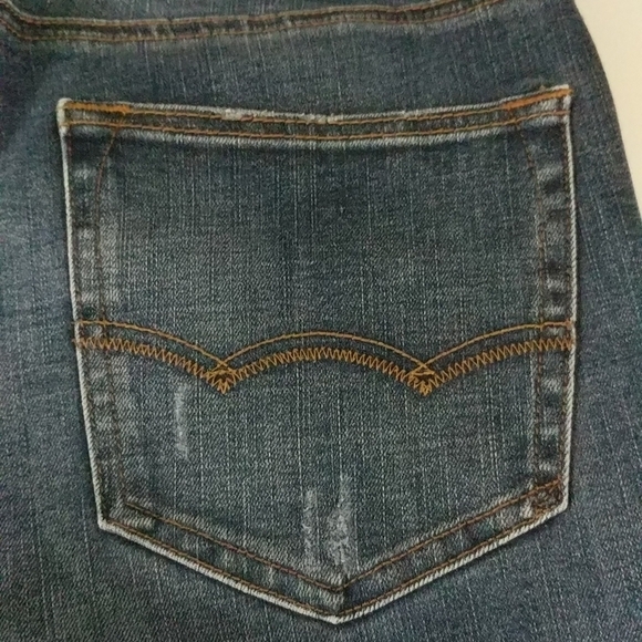 American Eagle 360 Extreme Flex Medium Wash Distressed Skinny Jeans - size 28x30 - Picture 7 of 8